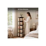 Vigo Wood KD50-VİGOWOOD KÖŞELİ DÖNER KİTAPLIK Ceviz