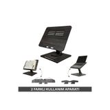 Vigo Wood Kitap Okuma Standı Yükseklik Ayarlanabilir Katlanabilir 360º Dönebilen Laptop Standı Antik