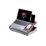 Vigo Wood LS031 - Minderli Eğim Ayarlanabilir 13" ve 15.6" Laptop Sehpası Taşınabilir Telefon Bölmeli Masa