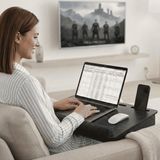 Vigo Wood VigoWood Minderli Laptop Sehpası Antik-LS027 - Antik Dark