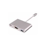 Vigor Type-c To 3 In 1 Vga Usb 3.0 Usb-c Dönüştürücü Çevirici Adaptör Hub