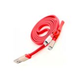 Vigor Uyumlu 11-pro-x-xr-xs-xmax-5s-6-7-8-plus Samsung Micro Usb Çoklu Şarj Data Kablo Fermuarlı 40cm