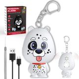 VIGOROAD Güvenli Sesli Kişisel Alarm, 130 dB Yüksek Sesli Siren Şarkısı Acil Güvenlik Alarm Anahtarlığı, LED Işıklı Kişisel Ses Güvenlik Sireni Kadınlar, Erkekler, Çocuklar, Yaşlılar için (Beyaz)