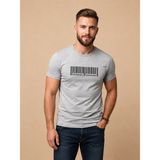 Vigoss Jeans Vıgoss Actıon Baskılı Erkek T-Shırt 62486-03587 - Gri Melanj