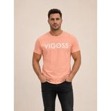 Vigoss Jeans Vıgoss Actıon Baskılı Erkek T-Shırt 62533-30010 - Pudra - M