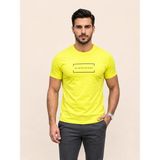 Vigoss Jeans Vigoss Actıon Baskılı Erkek T-Shırt 62629-30010 - Sarı - 2XL