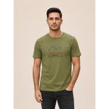 Vigoss Jeans Vıgoss Actıon Baskılı Erkek T-Shırt 62645-30005 - Olive - 2XL