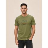 Vigoss Jeans Vıgoss Actıon Baskılı Erkek T-Shırt 62645-30005 - Olive - XL