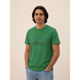 Vigoss Jeans Vıgoss Actıon Baskılı Erkek T-Shırt 62645-30005 - Yeşil - XL