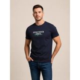 Vigoss Jeans Vıgoss Actıon Baskılı Erkek T-Shırt 62810-03370 - Lacivert - 2XL