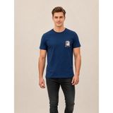Vigoss Jeans Vıgoss Actıon Baskılı Erkek T-Shırt 62813-03370 - İndigo