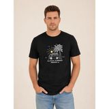 Vigoss Jeans Vıgoss Actıon Baskılı Erkek T-Shırt 62914-03370 - Siyah