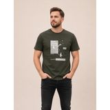Vigoss Jeans Vıgoss Actıon Baskılı Erkek T-Shırt 62916-03370 - Haki