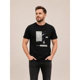 Vigoss Jeans Vıgoss Actıon Baskılı Erkek T-Shırt 62916-03370 - Siyah - M