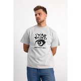 Vigoss Jeans Vıgoss Actıon Oversıze Baskılı Erkek T-Shırt 63083-30226 - Gri