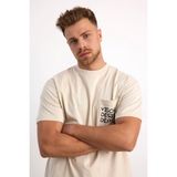 Vigoss Jeans Vıgoss Actıon Oversıze Baskılı Erkek T-Shırt Cepli 63084-30226 - Bej