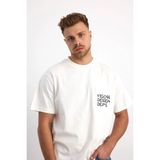 Vigoss Jeans Vıgoss Actıon Oversıze Baskılı Erkek T-Shırt Cepli 63084-30226 - Ekru - M