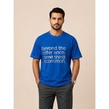 Vigoss Jeans Vıgoss Actıon Owersıze Baskılı Erkek T-Shırt 62662-03501 - Saks - M