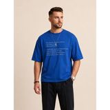 Vigoss Jeans Vıgoss Actıon Owersıze Cepli Erkek T-Shırt 62673-30013 - Petrol - M