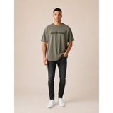 Vigoss Jeans Vıgoss Actıon Yağlı Boyama Erkek T-Shırt 62906-30226 - Haki - 2XL