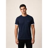 Vigoss Jeans Vigoss Baskılı Erkek T-Shırt 62515-3370 - Lacivert - 2XL