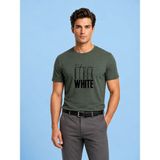 Vigoss Jeans Vıgoss Baskılı Flamlı Erkek T-Shırt 62002-03132 - Haki - 2XL