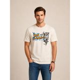 Vigoss Jeans Vıgoss Baskılı Oversıze Erkek T-Shırt 62536-30010 - Bej - M