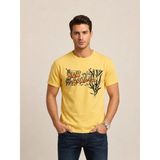 Vigoss Jeans Vıgoss Baskılı Oversıze Erkek T-Shırt 62536-30010 - Sarı