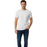 Vigoss Jeans VİGOSS ERKEK BATTAL O YAKA BASIC T-SHIRT B3124-03370 - 5XL - Beyaz