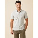 Vigoss Jeans Vigoss Erkek Polo Yaka T-Shırt 62577-03618 - Gri - XL