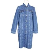 Vigoss Jeans Vigoss Kadın Uzun Ceket VS46554-09268 - Siyah
