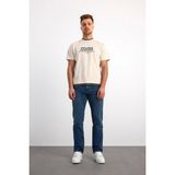 Vigoss Jeans Vıgoss Oversıze Çift Yaka Erkek T-Shırt 63085-30005 - Bej