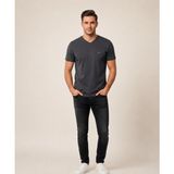 Vigoss Jeans Vigoss V Yaka Erkek T-Shırt 3125-03370 - Antrasit - 2XL