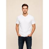 Vigoss Jeans Vigoss V Yaka Erkek T-Shırt 3125-03370 - Beyaz - L