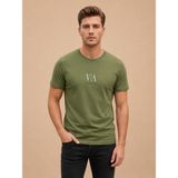 Vigoss Jeans Vogoss Actıon Baskılı Erkek T-Shırt 62494-30010 - Olive - M