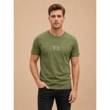 Vigoss Jeans Vogoss Actıon Baskılı Erkek T-Shırt 62494-30010 - Olive - XL