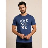 Vigoss Jeans Vogoss Actıon Baskılı Erkek T-Shırt 62571-30010 - Koyu İndigo - M
