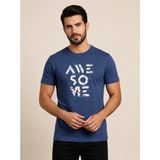 Vigoss Jeans Vogoss Actıon Baskılı Erkek T-Shırt 62571-30010 - Koyu İndigo