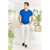 Vigoss Logolu V Yaka Erkek T-shirt 61560-00083 - M - Saks