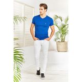 Vigoss Logolu V Yaka Erkek T-shirt 61560-00083 - XL - Saks