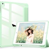 VIKESI DTTOCASE iPad 6. / 5. Nesil 9,7 inç Kılıf (2018/2017), iPad Air 2 & 1 (2014/2013) Kılıf, Şeffaf Arka Kapak, Akıllı Kapak [Dahili Kalem Tutucu, Otomatik Uyku/Uyandırma] - Matcha Yeşili