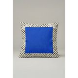 viki concept Blue Frame Kırlent Kılıfı 047 – Modern 45x45 cm Dekoratif Yastık Kılıfı
