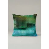 viki concept Yeşil Mavi Geçişli Kırlent Kılıfı 035 – Modern Dekoratif Yastık Kılıfı 45x45 cm