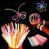 vikilulu Glow Sticks Neon Parti Malzemeleri - 100 Toplu Paket 8\