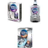 Viking Bulaşık Makinesi 1,5 kg Tuz + Makine Temizleyici Toz + 450 ml Parlatıcı 3 lü Set