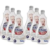 Viking Konsantre Çamaşır Yumuşatıcı 'Sensitive' 1440 ml x 6 Amber Kokulu 60 Yıkama İçin Etkili - 1,44 lt