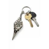Viking Kuzgun Kafatası Figürlü Metal Gümüş Renk Unisex Anahtarlık