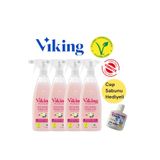 Viking Premium Çok Amaçlı Temizleyici Yasemin & Vanilya 750ml 4 ADET + Cep Sabunu Hediyeli