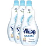 Viking Soft Sensitive Yumuşatıcı 1400 ml 3 Adet Dermatolojik Olarak Onaylı Yumuşak Koku - 4,2 lt