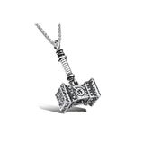 Viking Thor Warhammer Çekiç Mjolnir Tasarımlı Çelik Kolye